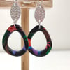 Jungle vibes pebble hoop earrings