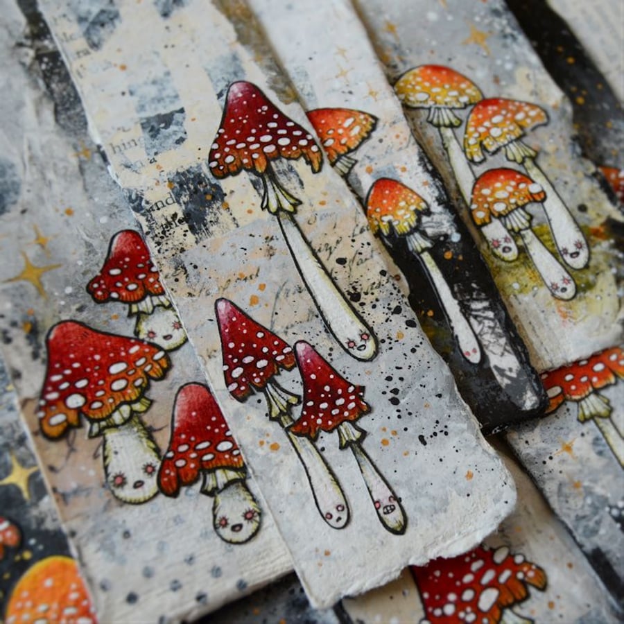 toxic toadstool bookmark (no.9)