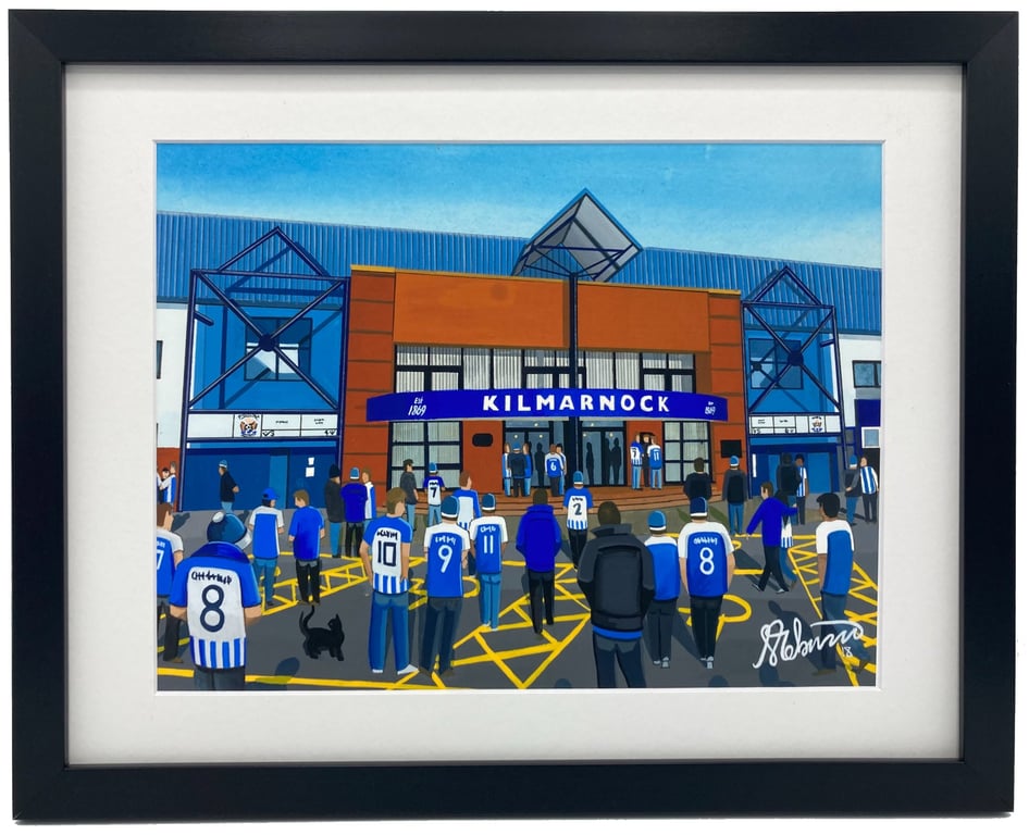 Kilmarnock. Framed & Unframed Fine Art Print, Football Club FC, Rugby Park Gift
