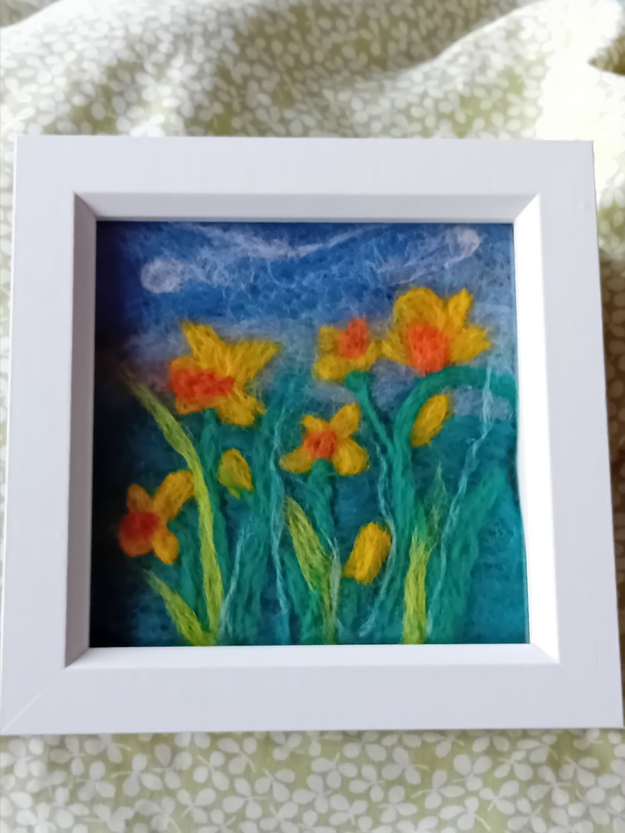Needle felted picture. 