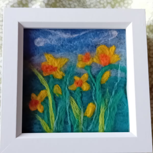 Needle felted picture. 