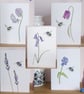 Set of five Flower and Bee Greetings cards - Image 1