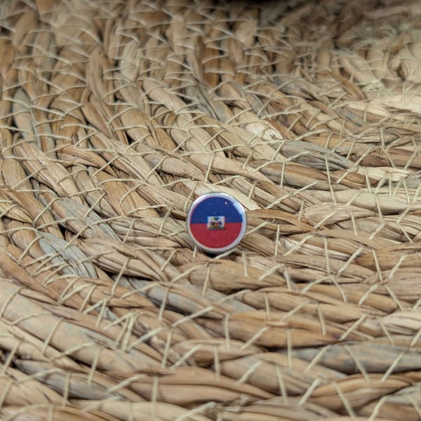 Haiti Flag Map Pin – Haitian Travel Map Push Pin for Wooden Maps, Haiti Map pin