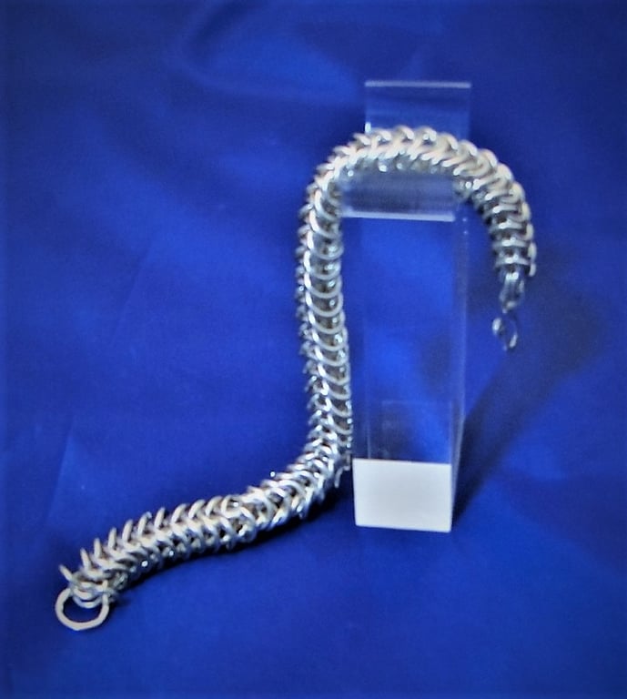 A Sterling Silver chain mail bracelet   A very special gift