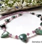 Designer Raw Natural Emerald & Wello Opal  Sterling Silver Necklace ONE OFF - Image 5
