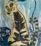 Tiger Tiger -  Original Collagraph Print - Image 2