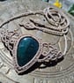 Moss Agate Macrame Necklace  - Image 4