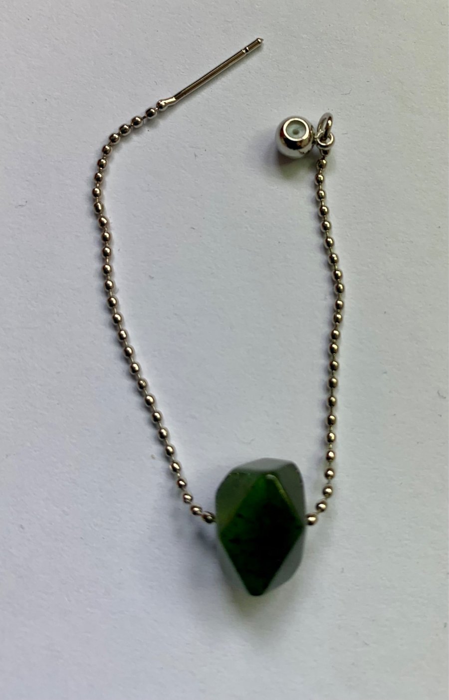 Green quartz Dangly Earrings 