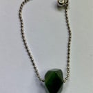 Green quartz Dangly Earrings 