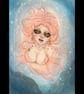 OctoFae - Original A4 Octopus Sea Spirit Watercolour Painting - Image 1