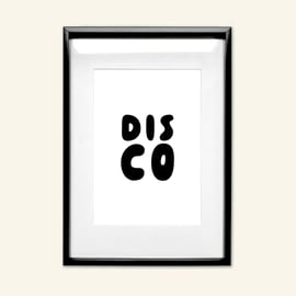 Disco Unframed A4 Art Print