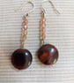 Jewellery set, 3-piece with red tiger's eye, jade, crystal and sterling silver - Image 4