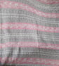 Hand Knitted Fair Isle Baby Blanket - Pink, Cream, Fawn Pram Gift - Image 2