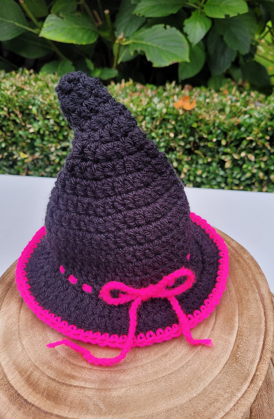 Witch hat, Little Witch, Halloween hat, Newborn size, small baby, black hat