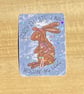 Die cut sticker - Sorry I'm late, I was washing my hare - (design 009) 