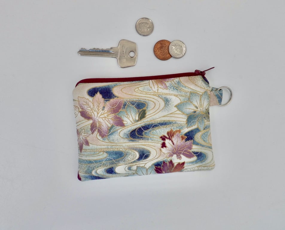 Coin purse mini make up in Japanese style fabric