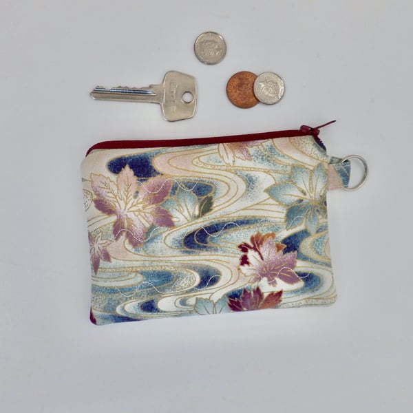 Coin purse mini make up in Japanese style fabric