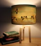 Swallows Drum Lampshade by Lily Greenwood - Medium - 30cm