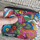 Bright multicoloured Quilted Coin Purse