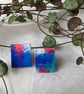 Blue Gust, Stainless steel post earrings  - Image 2
