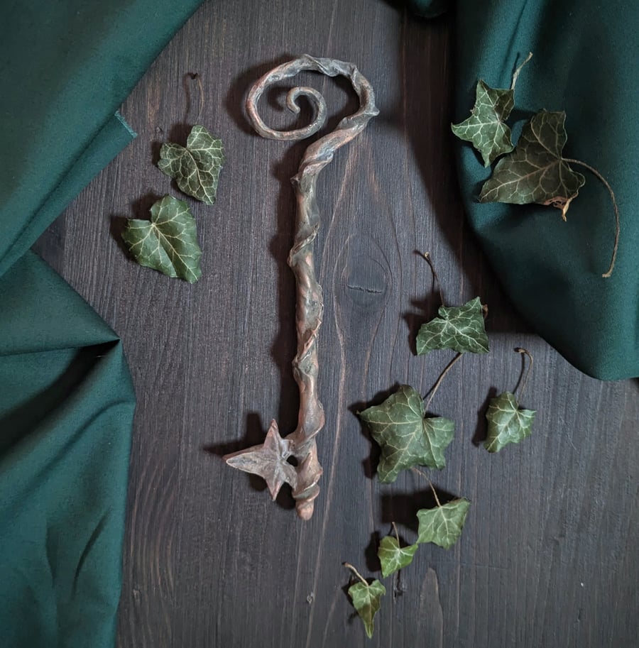 Key of lost gardens  - hand cast pewter key