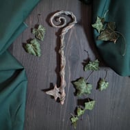 Key of lost gardens  - hand cast pewter key