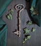 Key of lost gardens  - hand cast pewter key