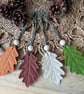 Felt Oak Leaf Hanging Decoration in Neutral Colours - Woodland Christmas Baubles - Image 5