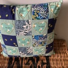 Patchwork Bee and Flower Cushion