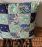 Patchwork Bee and Flower Cushion - Image 1