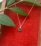 Summer Seconds 'Enchanted' Green Agate pendant necklace
