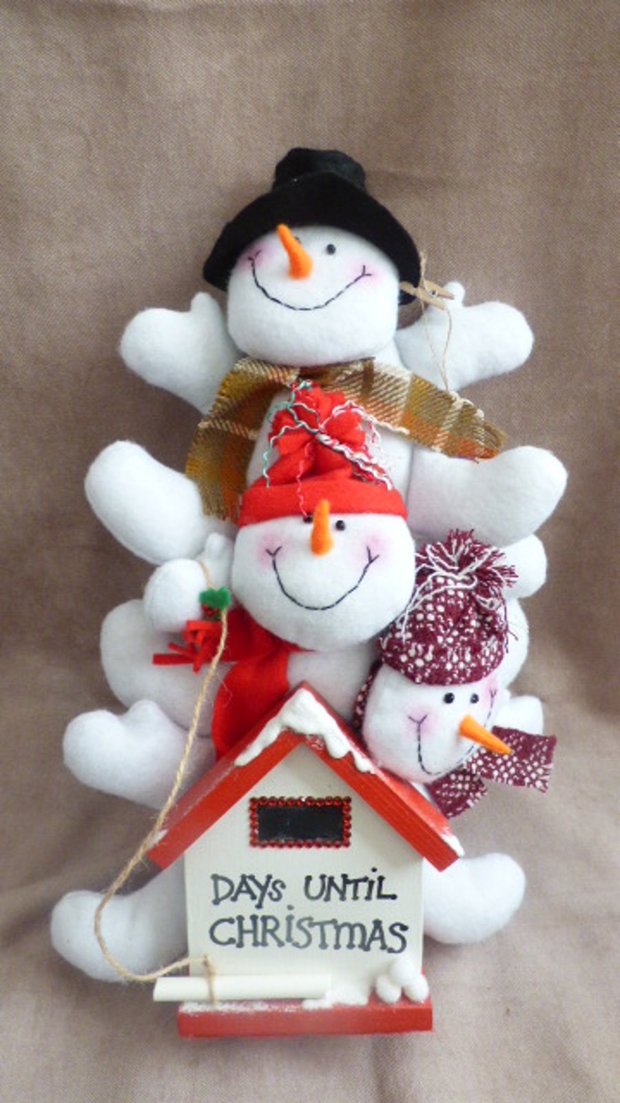 Handmade 3D Snowman Advent Calendar