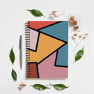 Abstract shapes A5 notebook