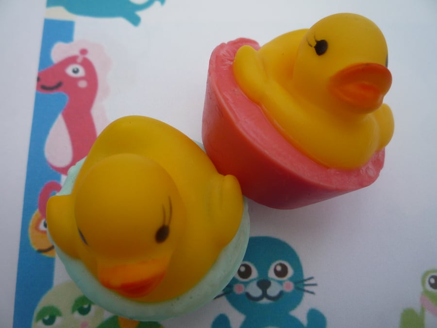 rubber duck soaps x 2