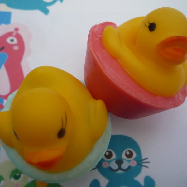 rubber duck soaps x 2