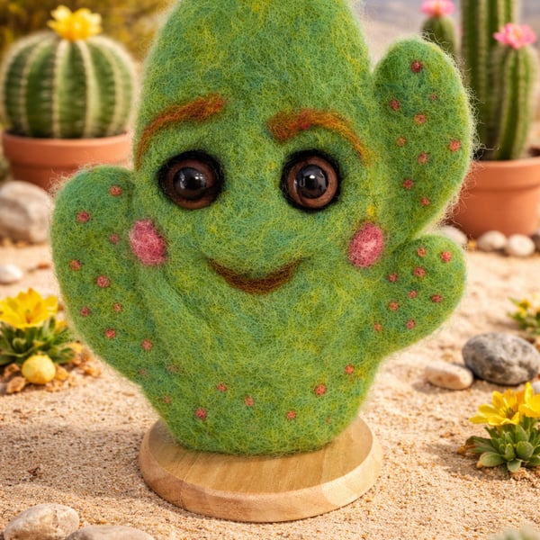 Needle Felted Cactus, Wool cacti, Felt succulent, felt cactus, cactus lover gift