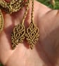 Orange Calcite Macrame Pendant  - Image 5