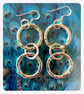 Sterling Silver Hoop Earrings - 3 Hoop - Image 1