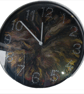 Hand Painted Customised Wall Clock Indoor 25 cm Silent Quartz Clock Gift Idea