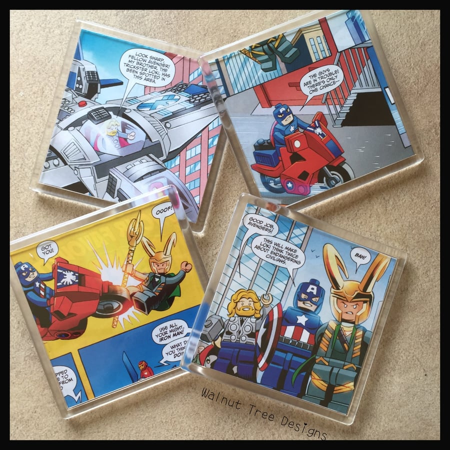 Lego Superheroes Coaster Set