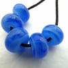 lampwork blue beads