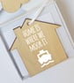 Boat Gift Boxed Message Mini Plaque - 'Home is Where We Moor It' - Image 1