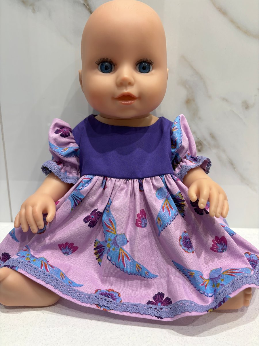 Large Purple Baby Doll Dress