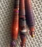Hand Rolled Paper Bead Earrings - Image 2