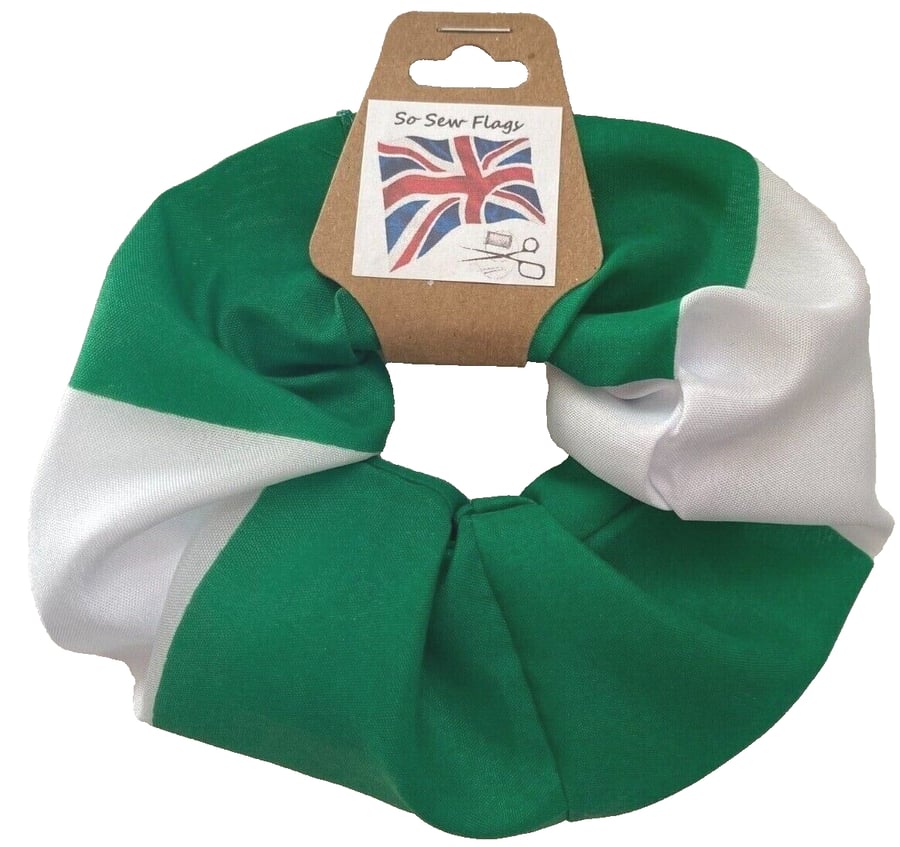 Nigeria Nigerian Flag Hair Scrunchie Scrunchies Accessory Band Elastic