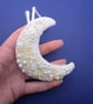 Bead embroidery Crescent moon decoration  - Image 3