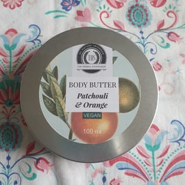 Patchouli & Orange, whipped body butter, whipped, vegan 100ml