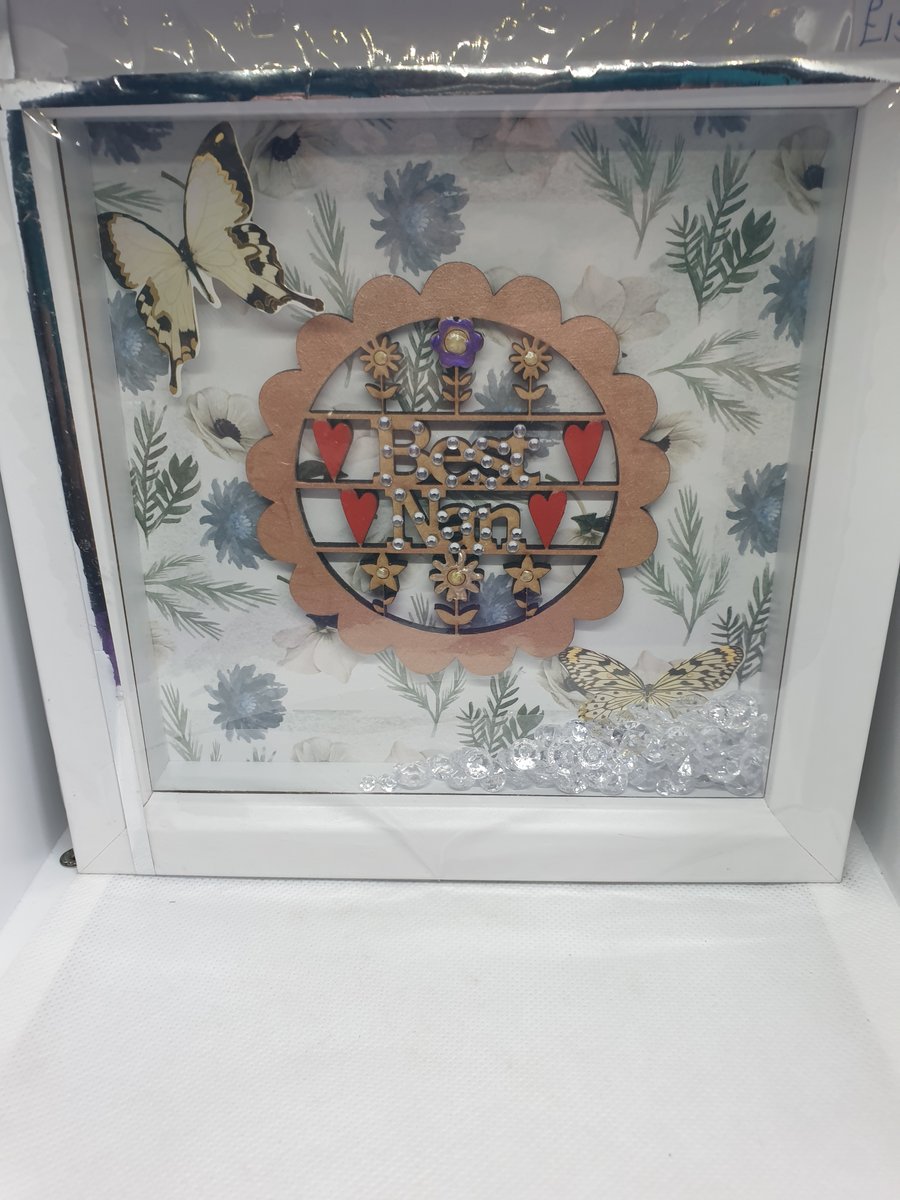 hand made shadow box best nan - Folksy