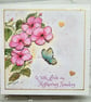 Hibiscus Mother's Day Card - CUSTOM ORDER - card reserved for Jane - Image 4