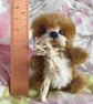 Miniature Otter - Puddling, tiny hand sewn artist bear - Image 3
